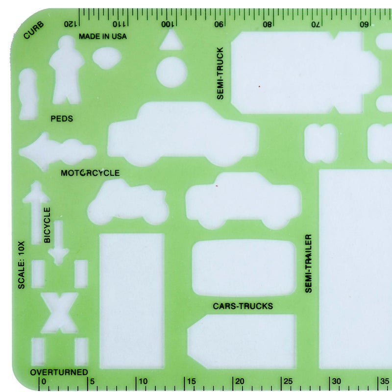 Crime Scene Traffic Drawing Template - for Accident Reconstruction - Image 5